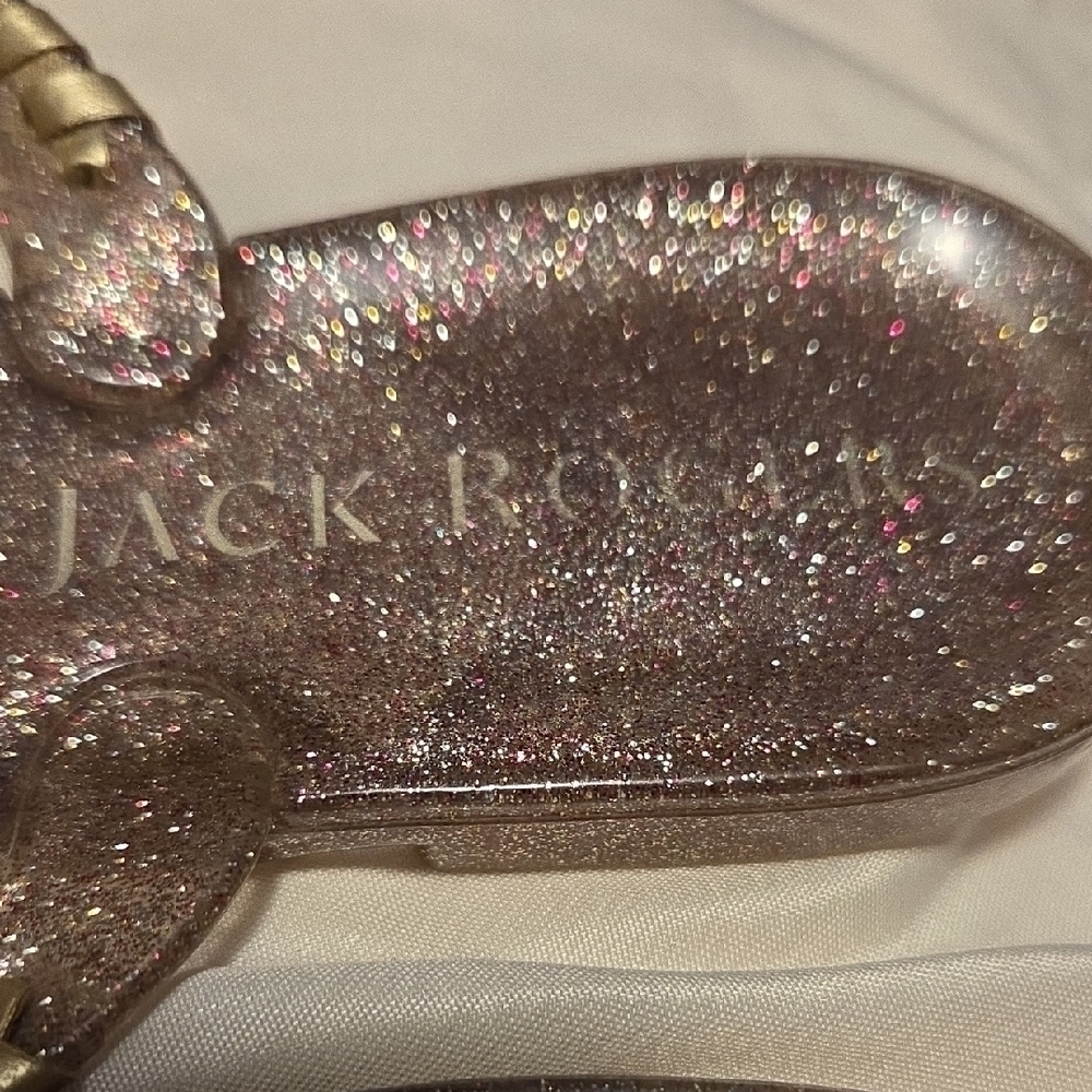 Jack Rogers Brown Gold Sandals with Elegant Medallion - Picture 3 of 7